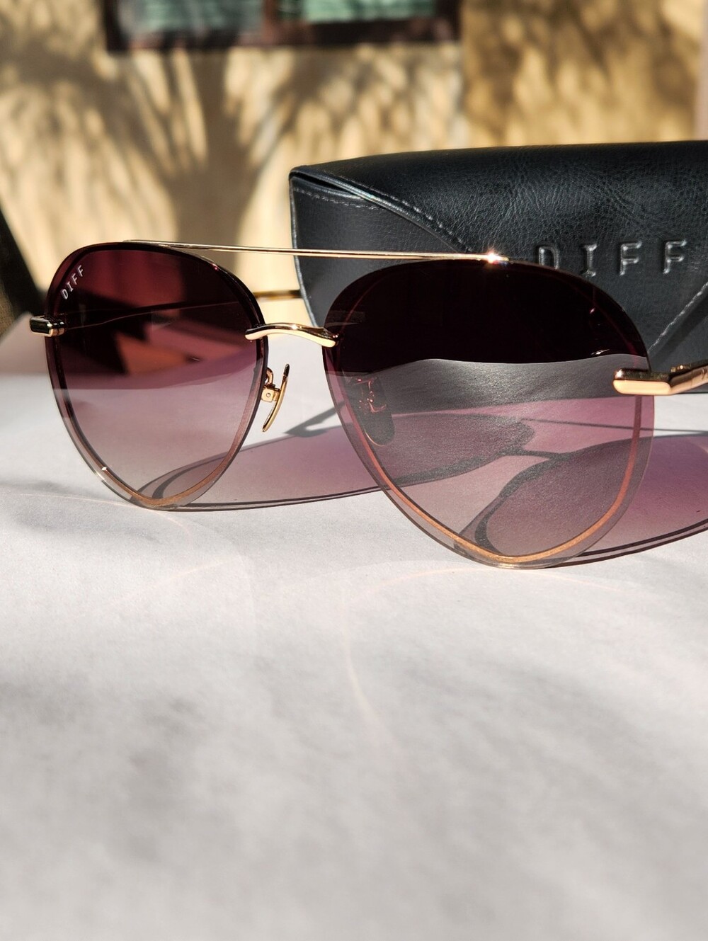 DIFF Lenox Aviator Sunglasses - Picture 4 of 16